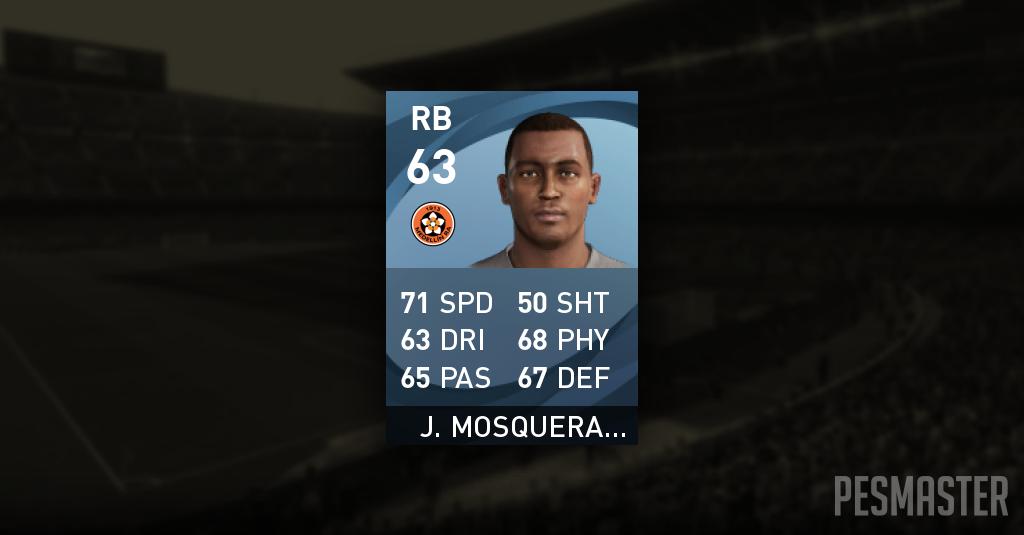 J Mosquera PES 2021 Stats