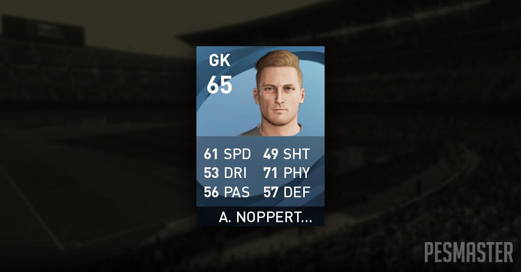 Andries Noppert PES 2021 Mobile Stats