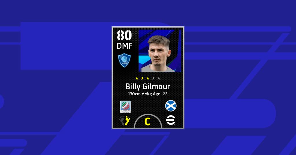 Billy Gilmour EFootball 2022 Stats