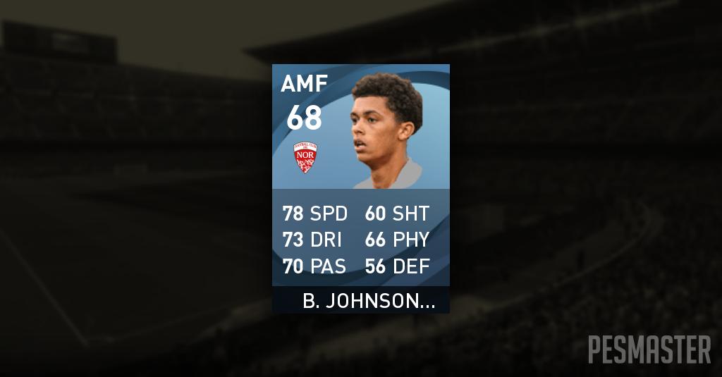 Brennan Johnson PES 2021 Mobile Stats