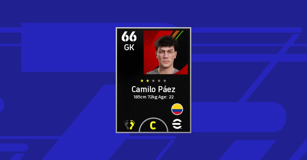 Camilo Páez eFootball 2022 Stats