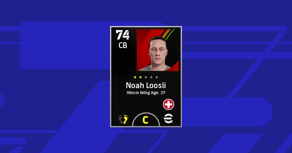 Estatisticas De Noah Loosli En Efootball