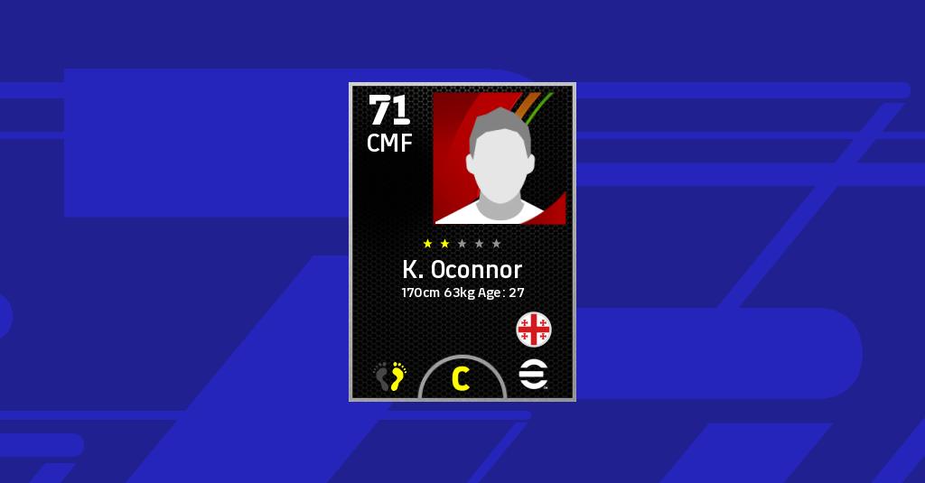 K. Oconnor eFootball 2022 Stats