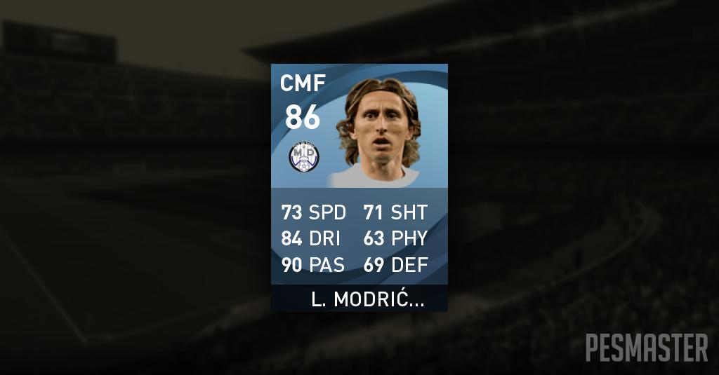 Luka Modrić PES 2021 Mobile Stats