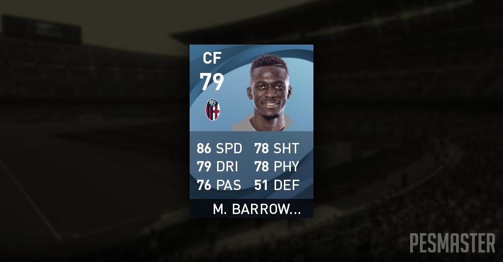 Musa Barrow PES 2021 Mobile Stats