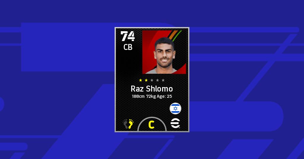 Estatísticas de Raz Shlomo no eFootball 2022