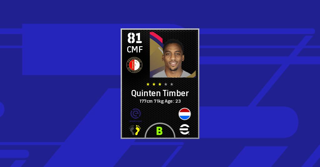 Quinten Timber eFootball 2022 Stats