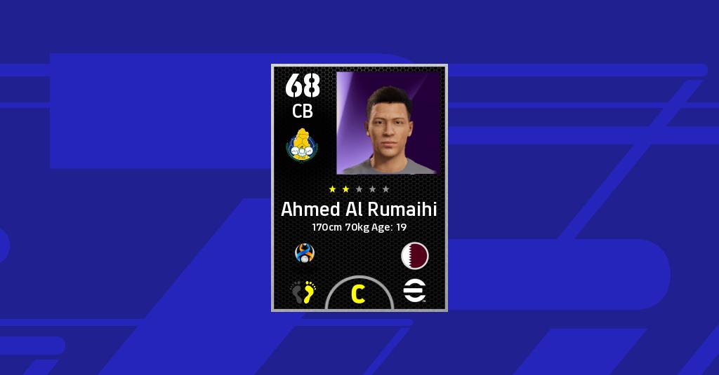 Ahmed Al Rumaihi - Показатели - eFootball 2022